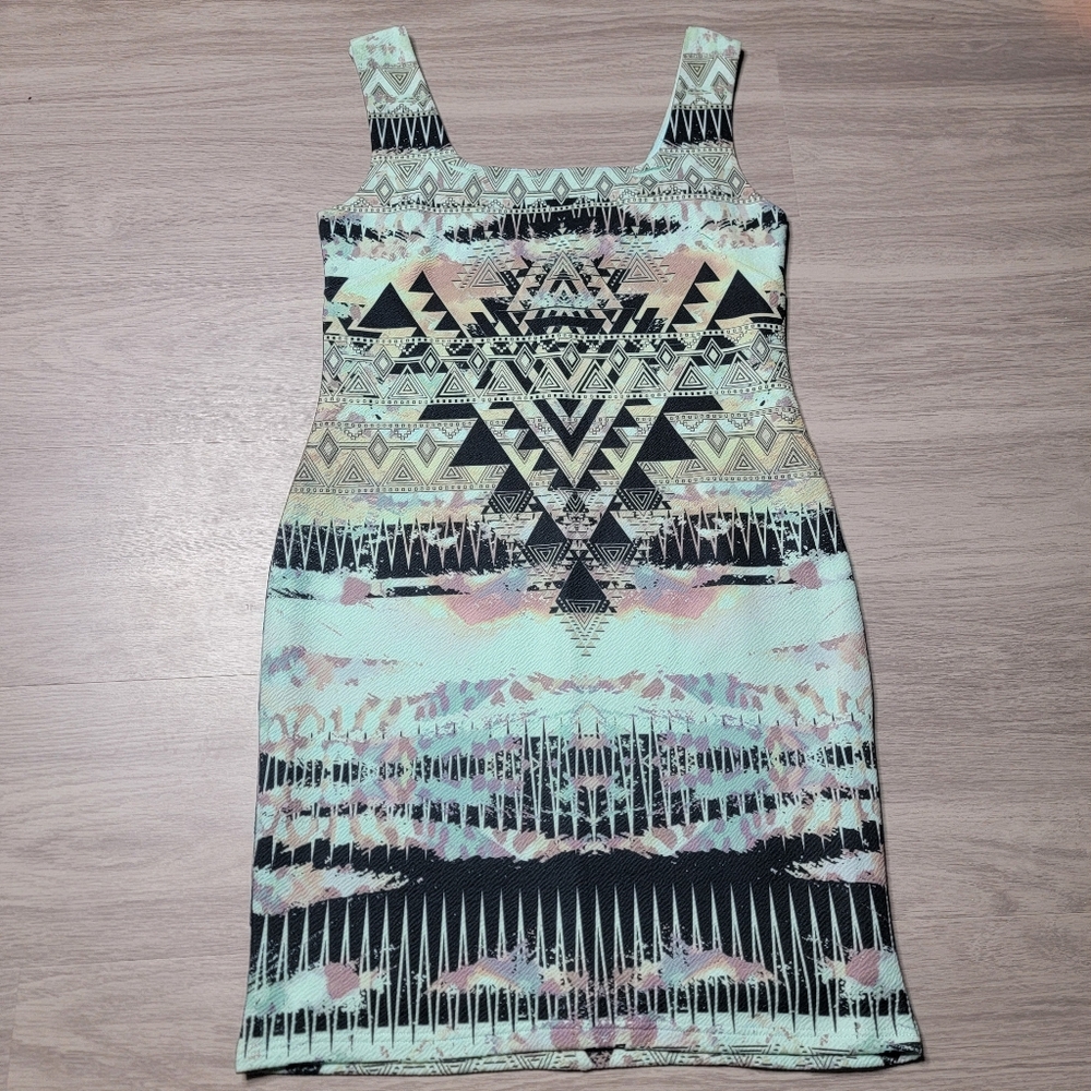 Bundle Stylish Stretchy Geometric Patterned Dress… - image 2
